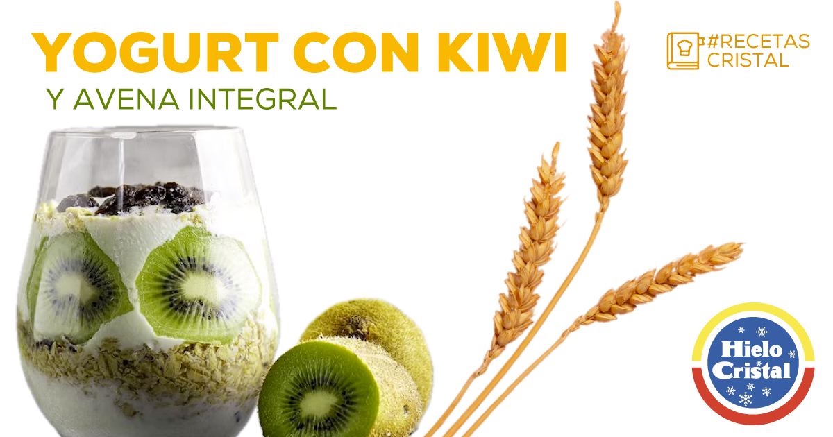 Yogurt con Kiwi y Avena Integral | #RecetasCristal