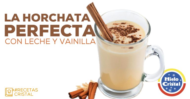 La Horchata perfecta con leche y vainilla | #RecetasCristal