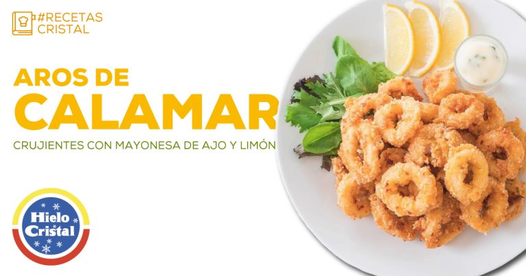 Aros de Calamar crujientes con mayonesa de ajo y limón