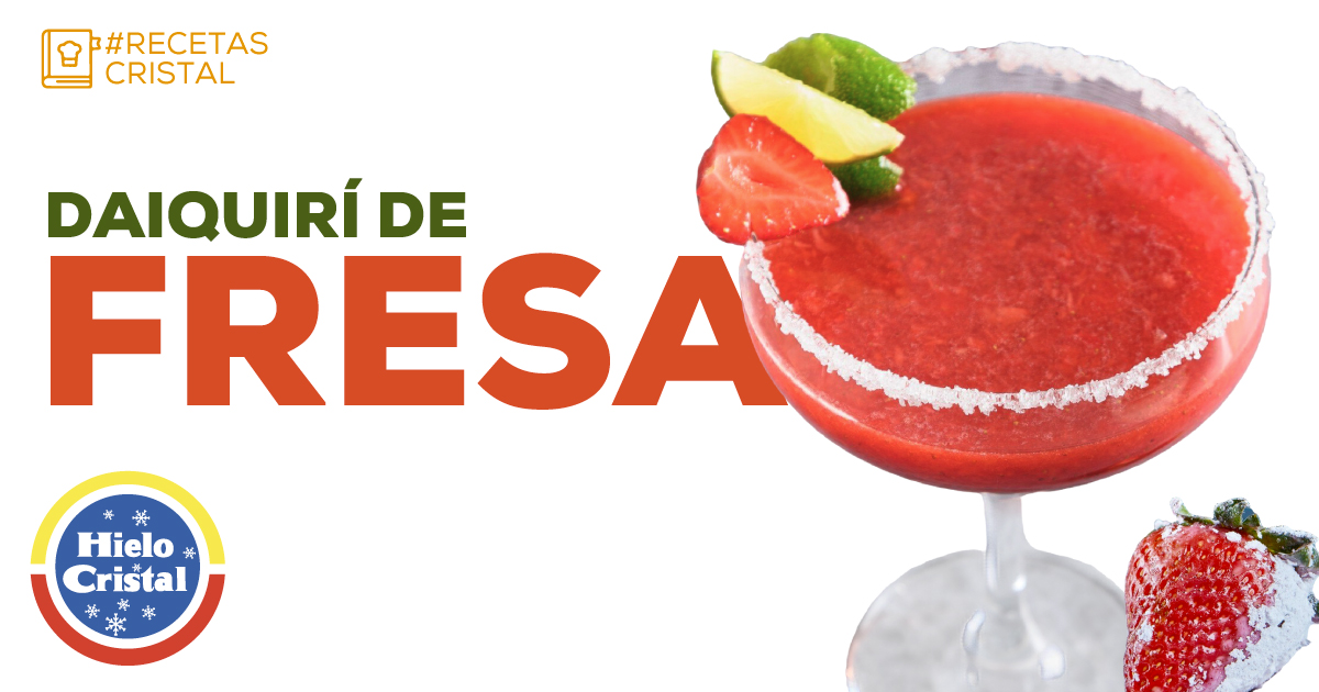 Daiquirí de Fresa | #RecetasCristal