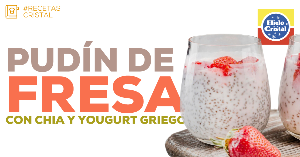 Pudín de Fresa con Chía | #RecetasCristal