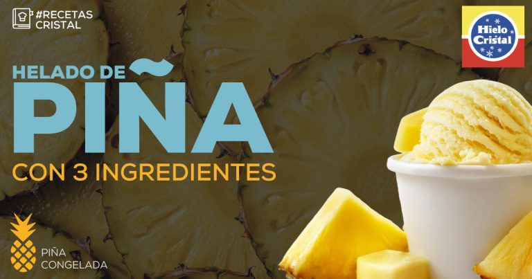 Helado Casero de Piña Con 3 Ingredientes | #RecetasCristal