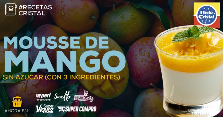 Mousse de Mango (Con 3 Ingredientes) | #RecetasCristal