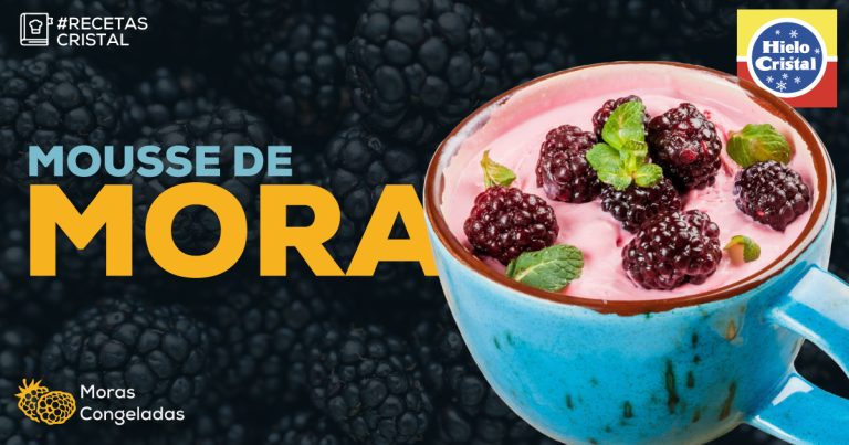 Mousse de Mora | #RecetasCristal